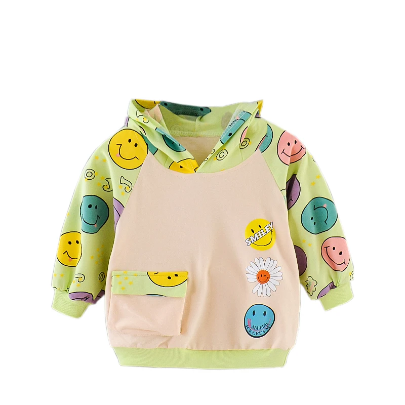 
2021 new spring and autumn season fashion and cute cartoon pattern rabbit ear hat hoodies for girl 