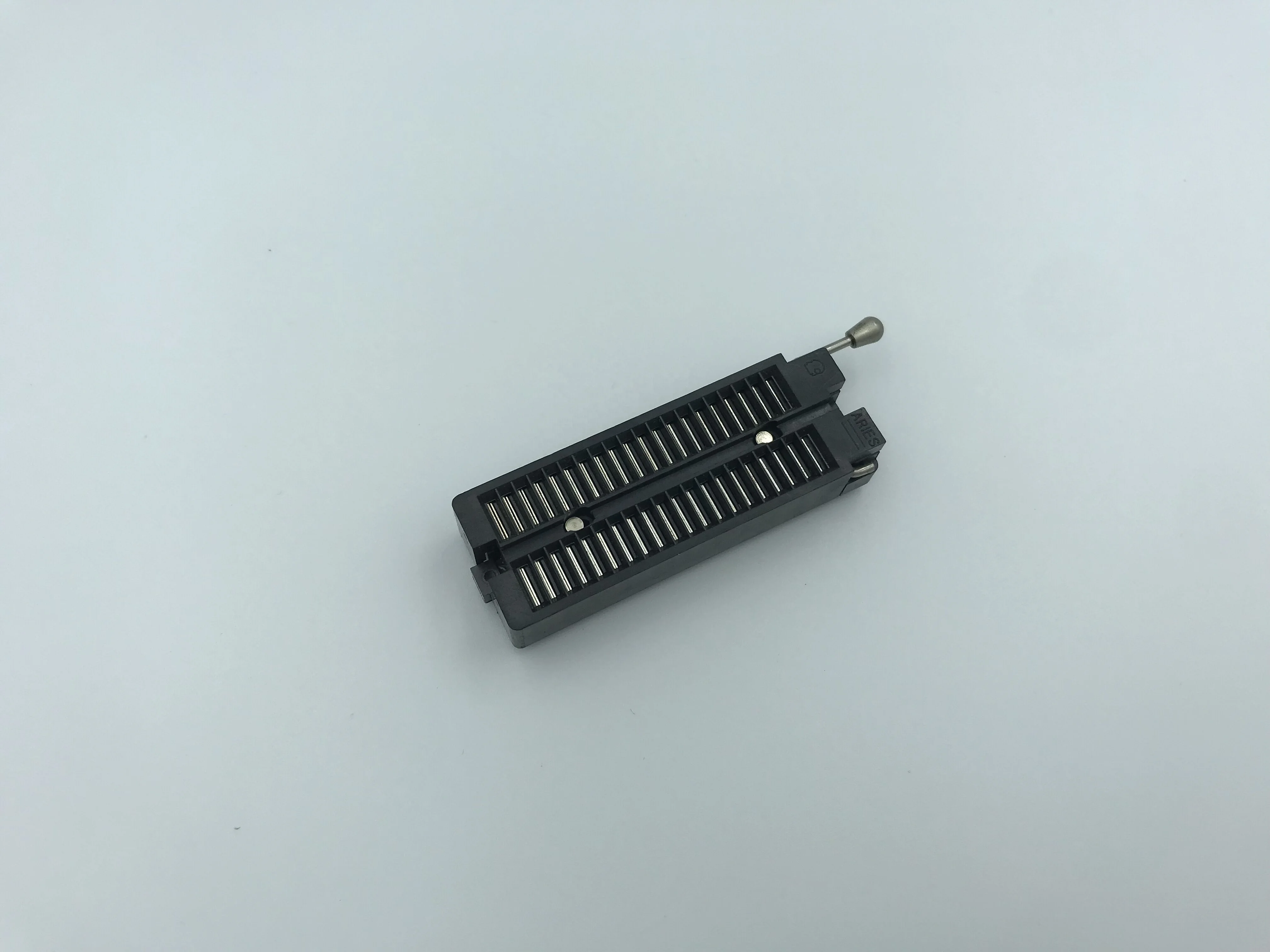  2 54 мм тестовая розетка ZIF IC с круглым штырем черного