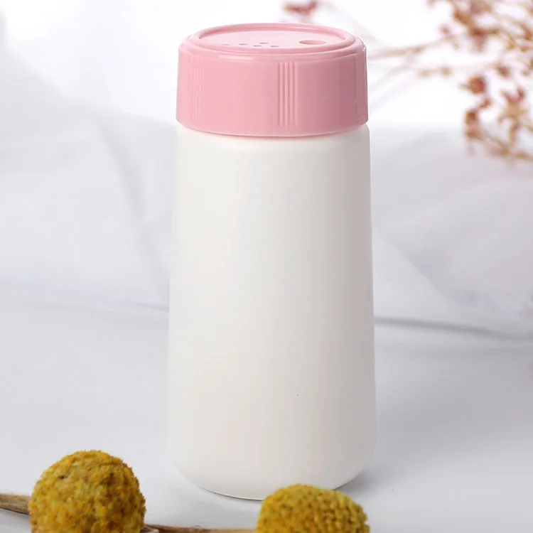 HDPE plastic spice salt and  pepper bottle  suger spice cylinder round custom shaker bottle