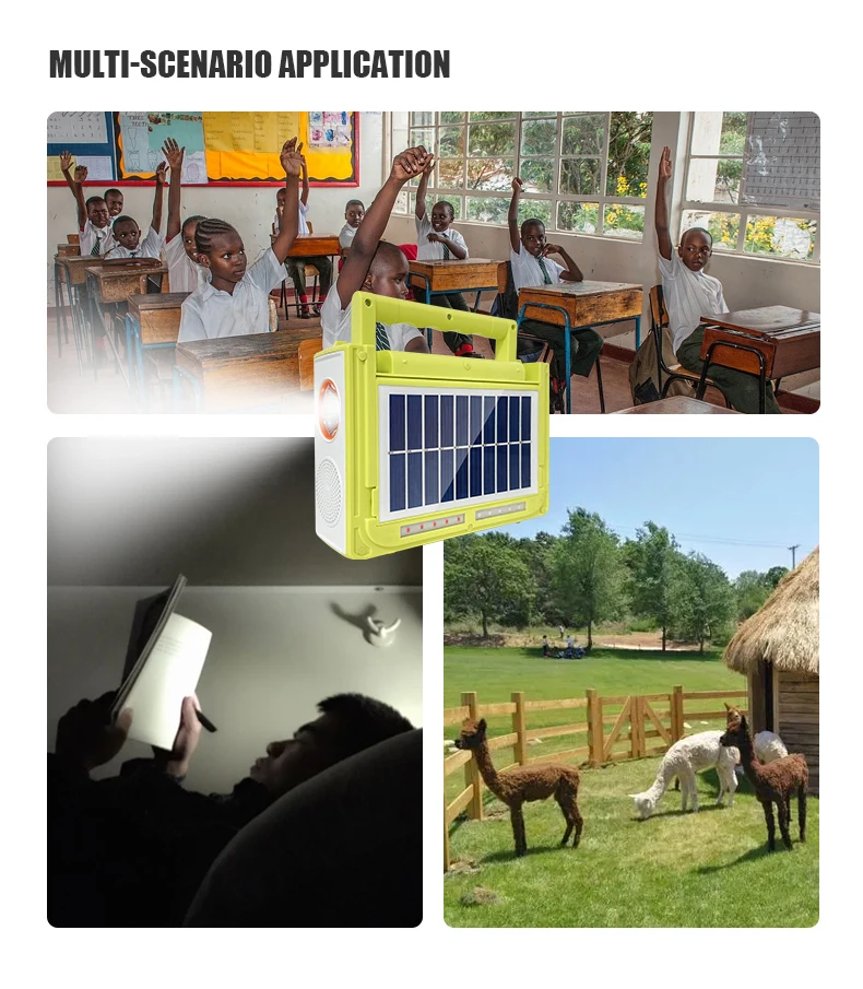 Portable system USB output Bluetooth speaker External light bulb Multi-function solar garden light led garden light