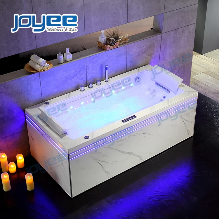 JOYEE 1 Person banera plegable 6 person massage tub spa small bath tub with air jet bubble and bluetooth speaker