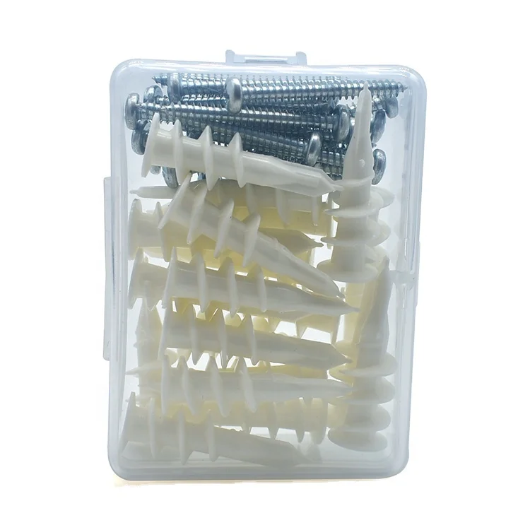 Комплект расширительного якоря elehk из гипсокартона с винтами, пластиковый гипсокартонный анкер, полый настенный штекер 13x42 мм, материал ПА для самосверления