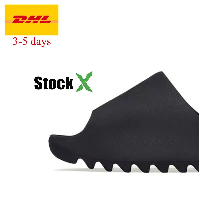 New design LOGO brand TOP Quality yezzy Slippers Fashion OG Sandals Black Yezzy Slide with box