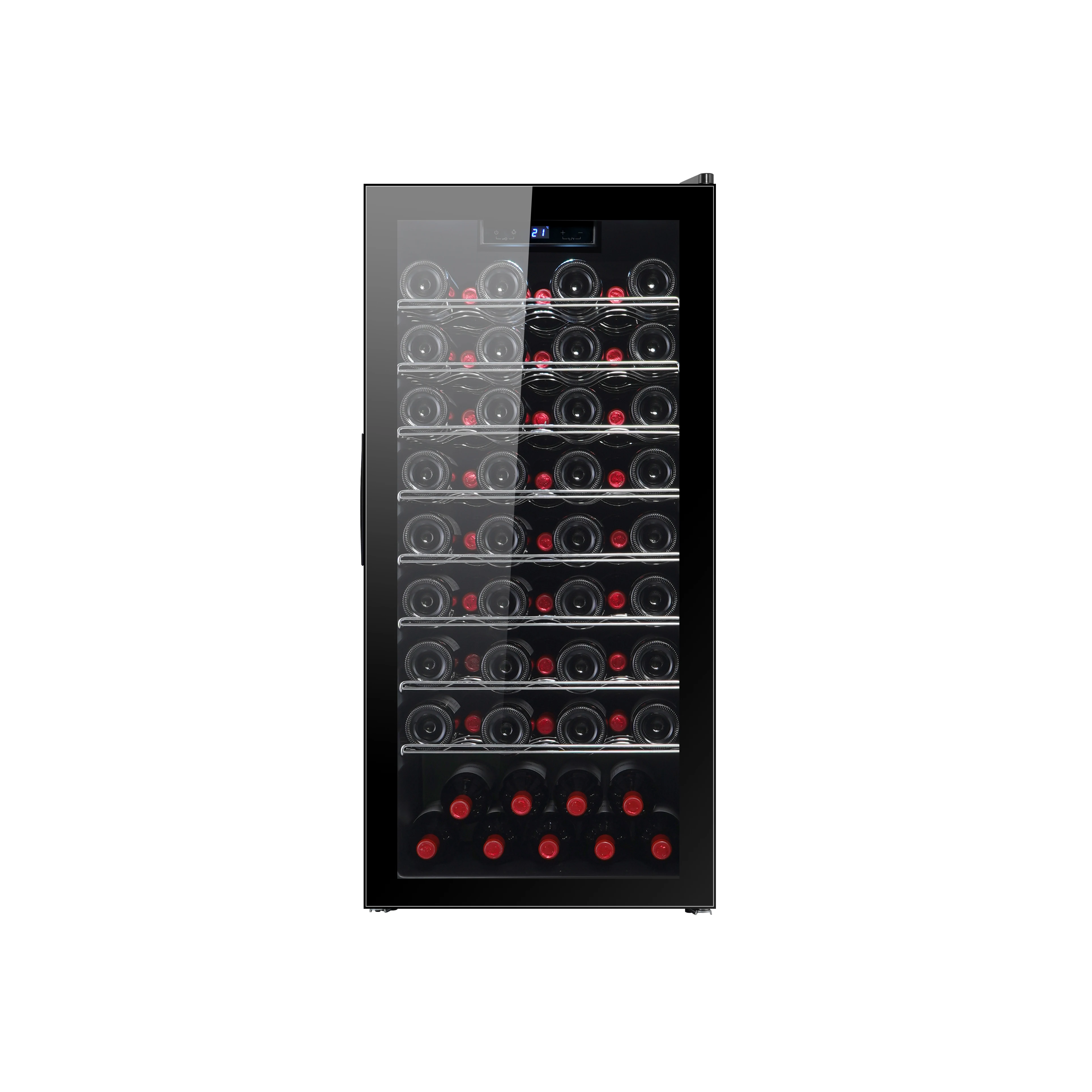 Hot Sale 66 Bottles compressor Wine Cooler Refrigerator Wine Fridge for Home Freestanding Wine Cellar with Digital Controller