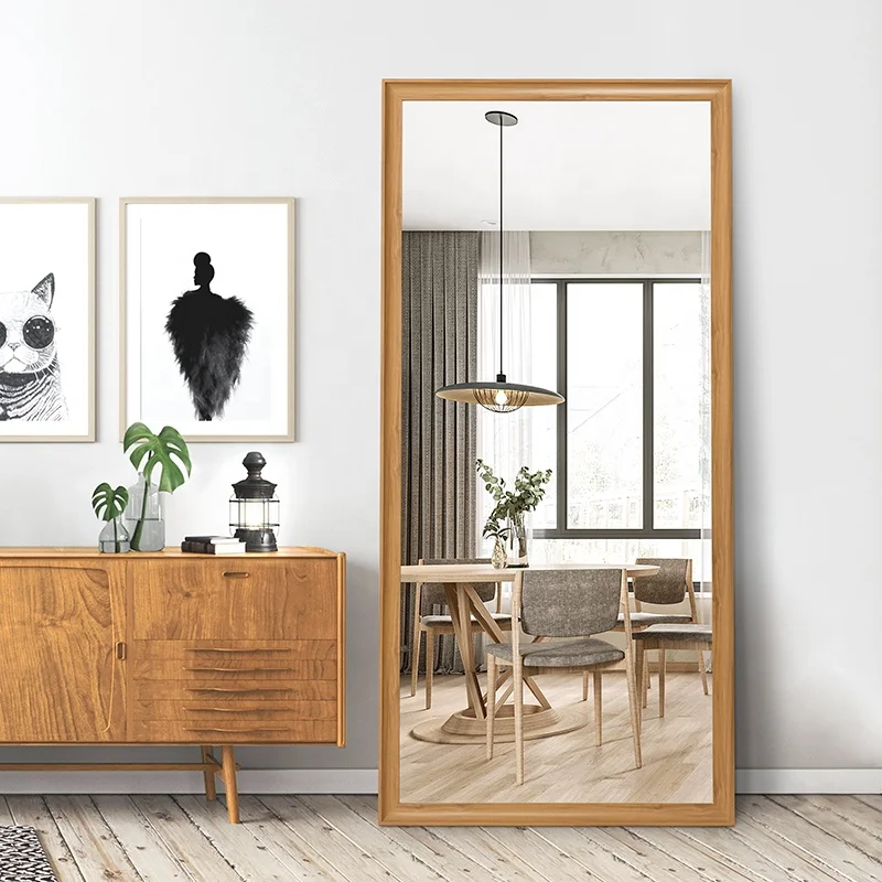 High quality household framed full-length mirror wall mounted fitting mirror full-body floor mirror
