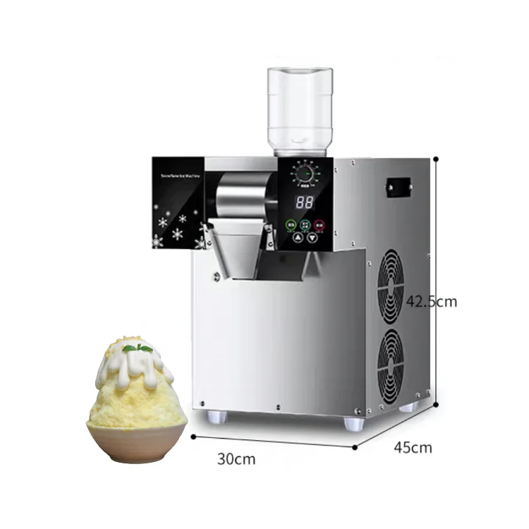 Sillair High Quality Full Automatic mini Milk Snow Ice Machine 220V Commercial Air Cooled Stainless Steel Snowflake Ice Machine