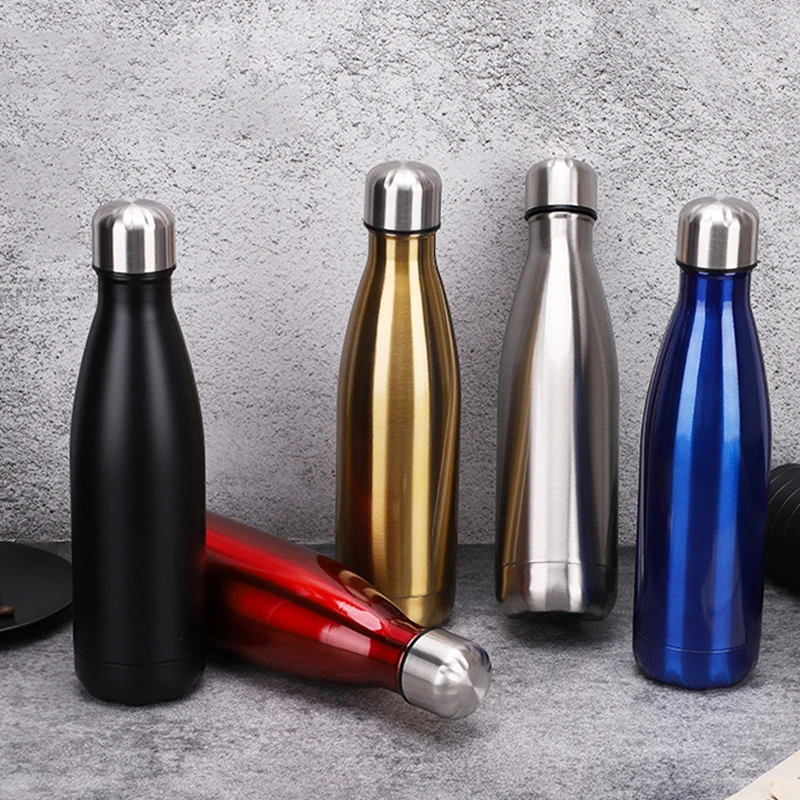 Custom Double Walled Coke Bottle Thermos Cup Sports Kettle Bowling Cup for Practical Usage and Thank You Gifts