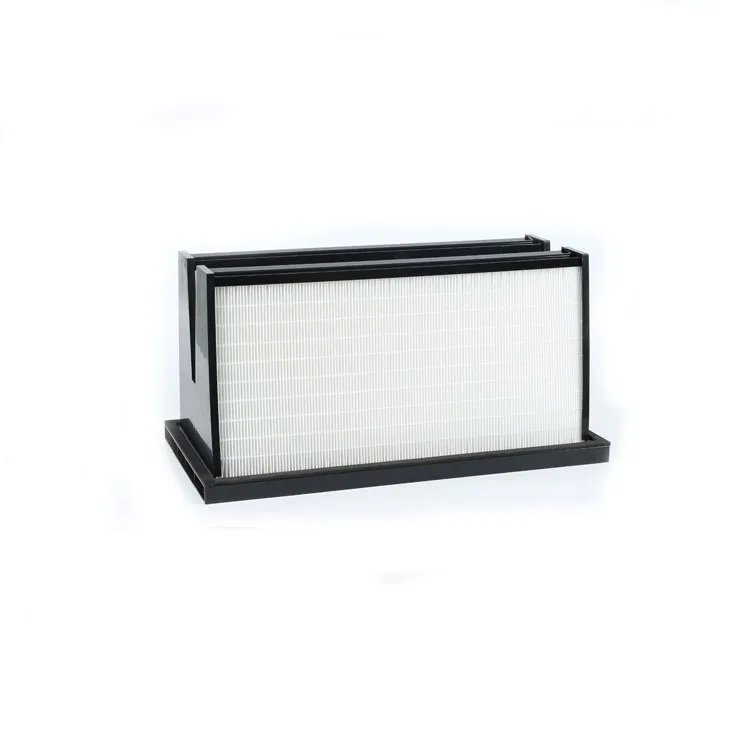 
China excellent manufacturer custom large filter area plastic frame hepa v bank air filter 