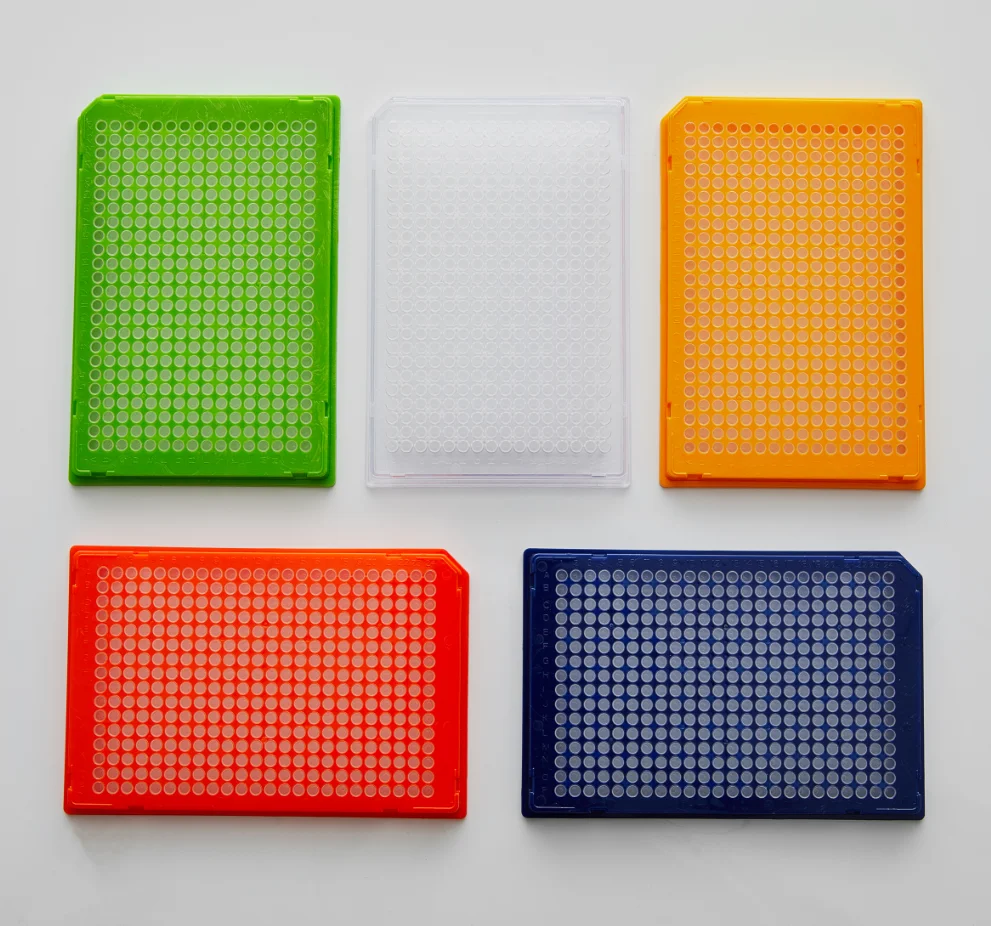 40ul ПЦР пластина 384-хорошая полная юбка прозрачная трубка красочная рамка Одиночная фаска