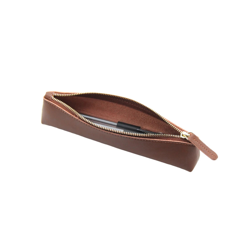 Leather pen case High quality pencil case for gift
