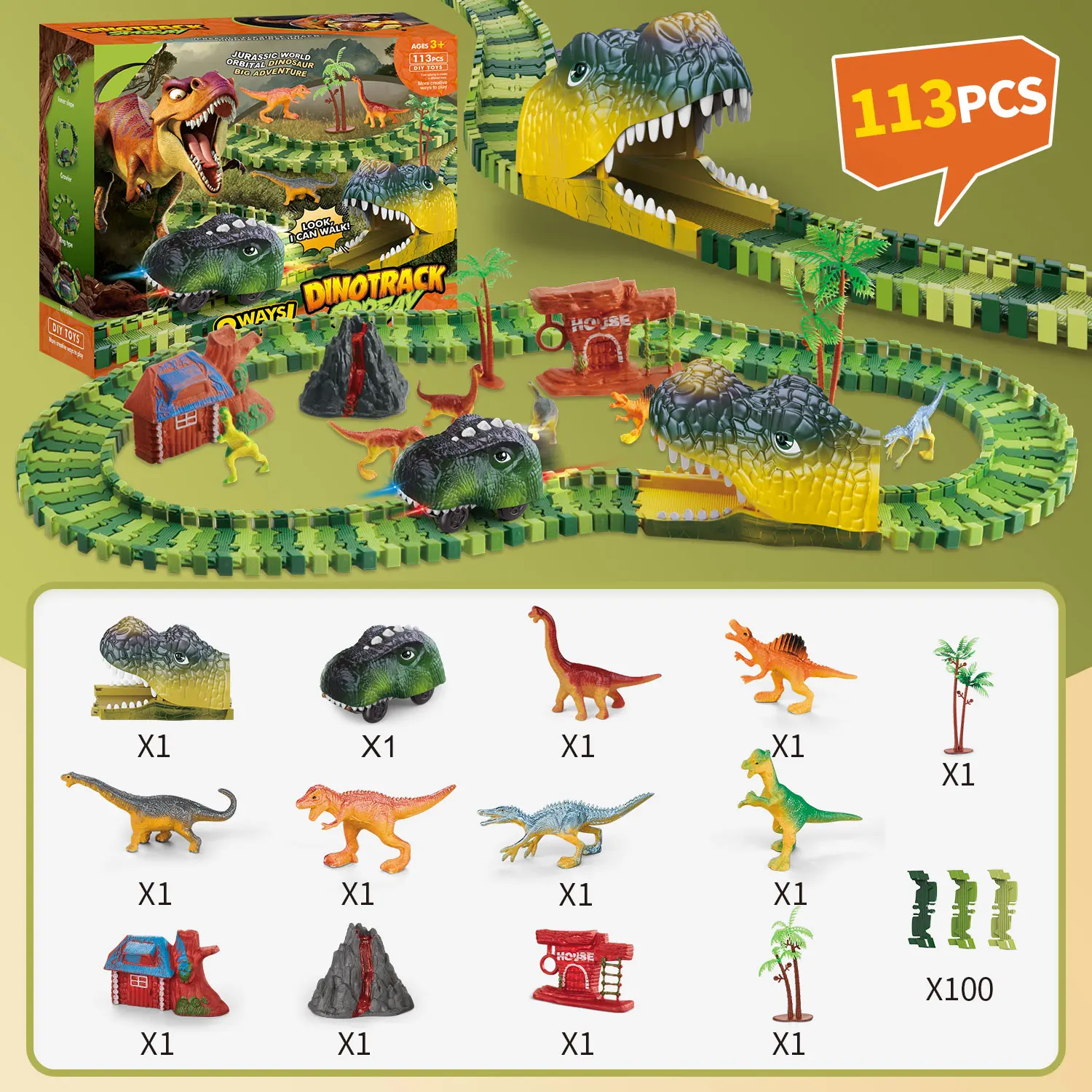 113 шт. игрушечный конструктор