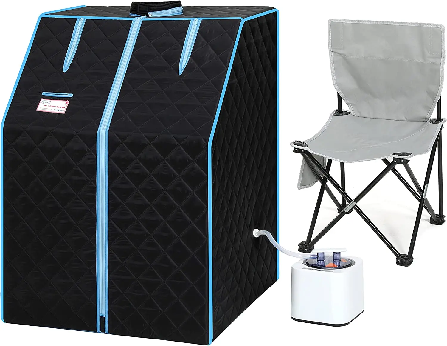 Personal Portable Steam Sauna Tent for Home Spa 2L 60 Minute Timer 1000 Watt Steam Generator