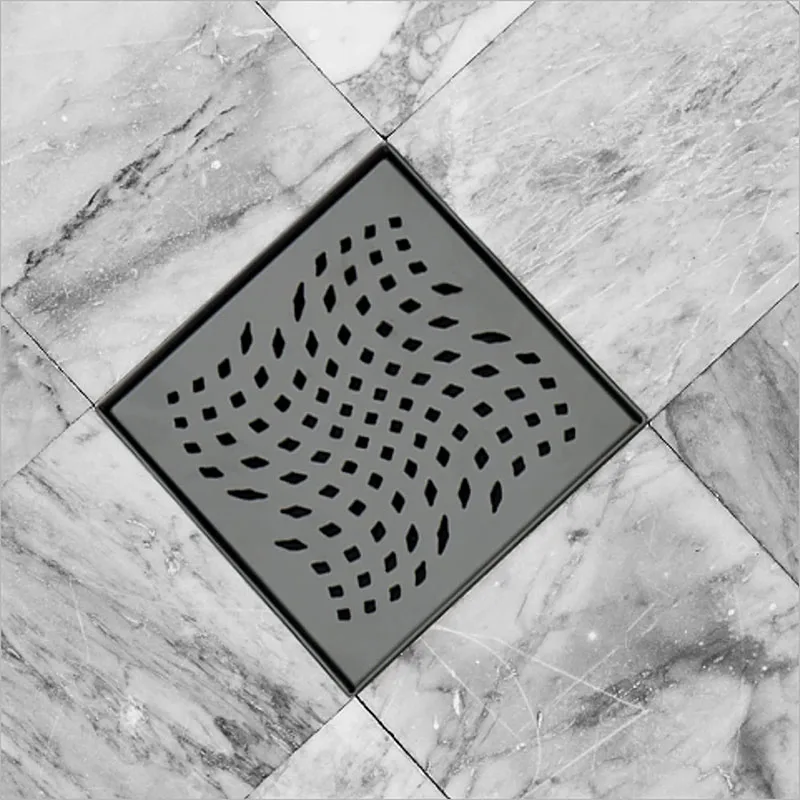 Stainless steel floor drain square detachable filter