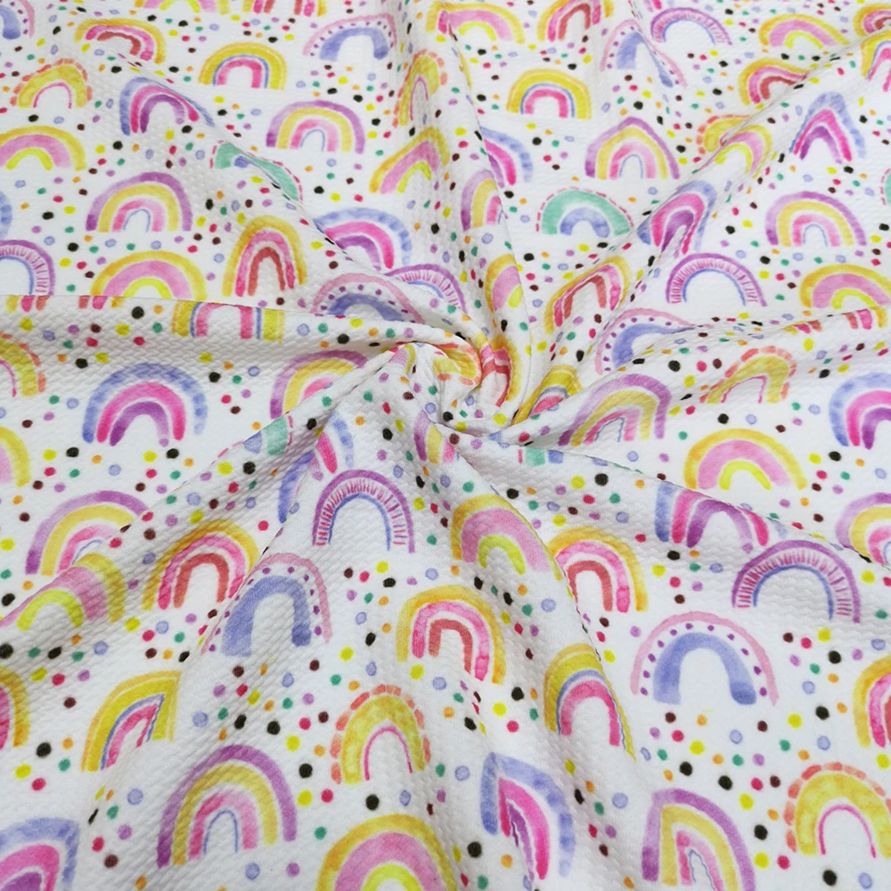 Без MOQ Популярная оптовая продажа и индивидуальная печать 4-сторонняя текстурированная ткань для пули из Ливерпуля на дворе головных бантов волос