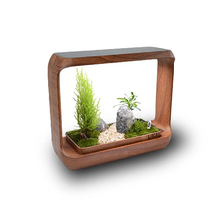 UKIOK Mini Smart Plant Pot Garden Plant Watering Hydroponics Flower Pots Planters