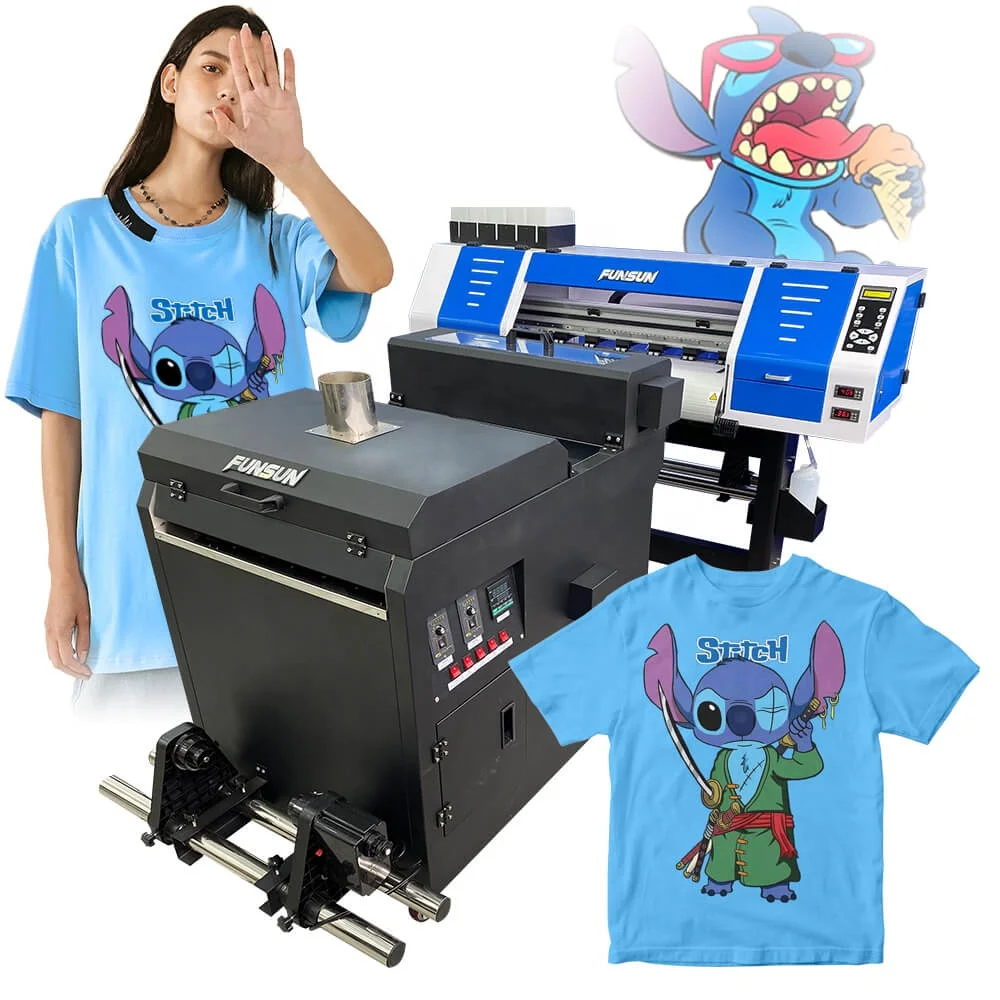 Funsun FS-600 DTG DTF Printer Direct to PET Film Tshirt Garment Canvas Printing Machine for Offset Printing Transfer Technology