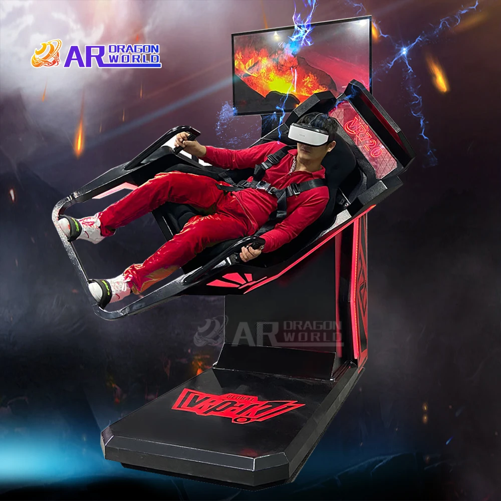 9D VR Simulator Virtual Reality 720 rotating flight Machine Coin Operated self-service game center for entertainment