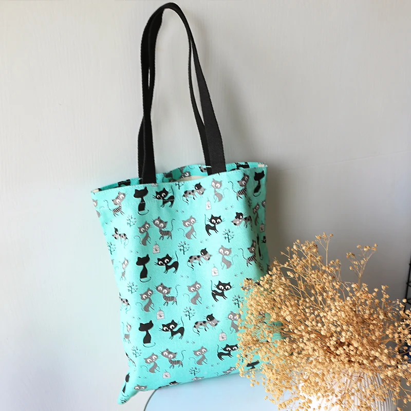 Factory Wholesale With Pocket Cotton Bags Custom Printed Logo Canvas Tote