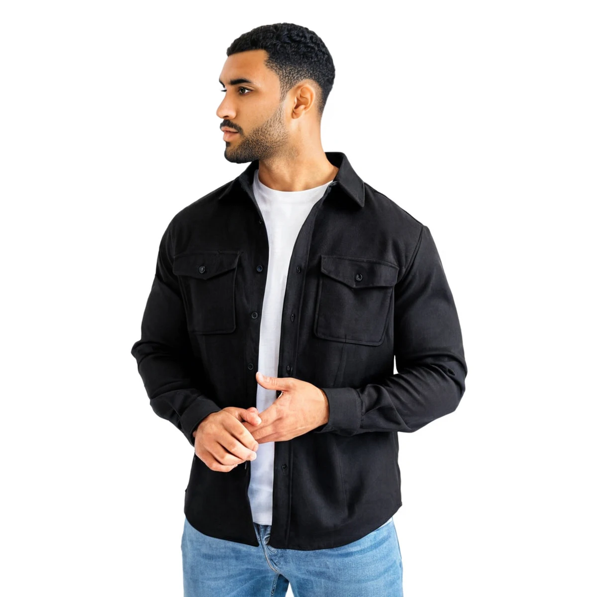 Gingtto ICO Vintage The Dante Overshirt Casual Stylish Shirt Long Sleeve Shirts Men