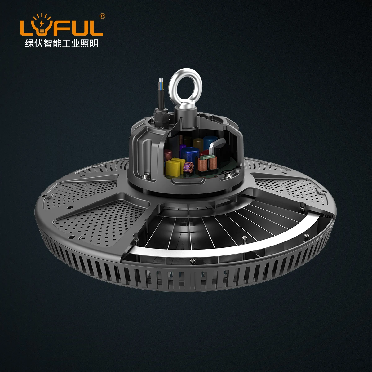 Tuya smart app remote control UFO high bay light 100W 150W Wi-Fi BT Mesh Bluetooth connect working