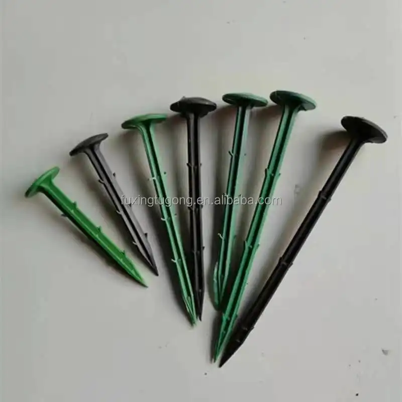 China Factory Quality plastic  nail Sod Landscaping Garden cloth turf plastic  staples