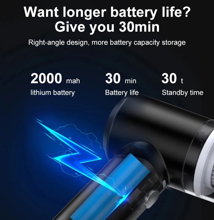 120w High Power Handheld Portable Vacuum Cleaner cordless Mini Wireless Car Vacuum Cleaner