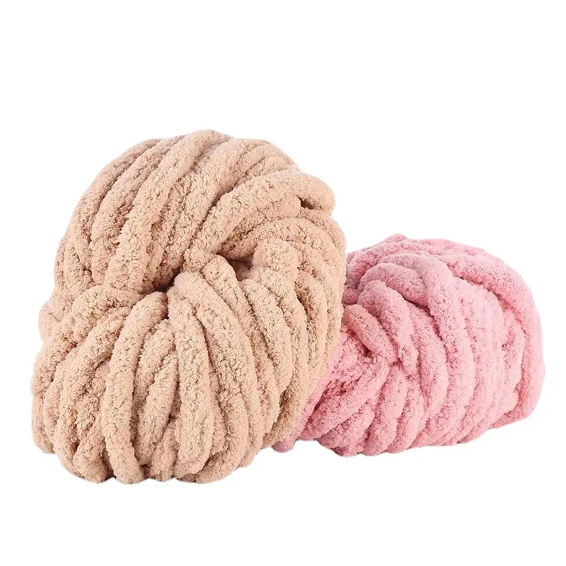 250g 2cm Hand Knitting Crochet Bulky Thick Giant Fancy 100% Polyester Soft Chunky Chenille Yarn
