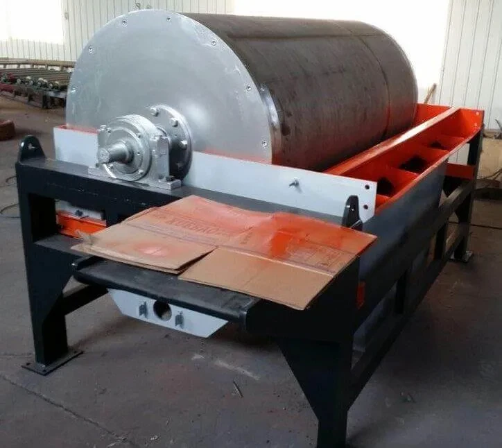 Permanent Magnet Roller Hot Sale Wet Drum Magnetic Separator for Coal Mine Tin Iron Preparation Plant