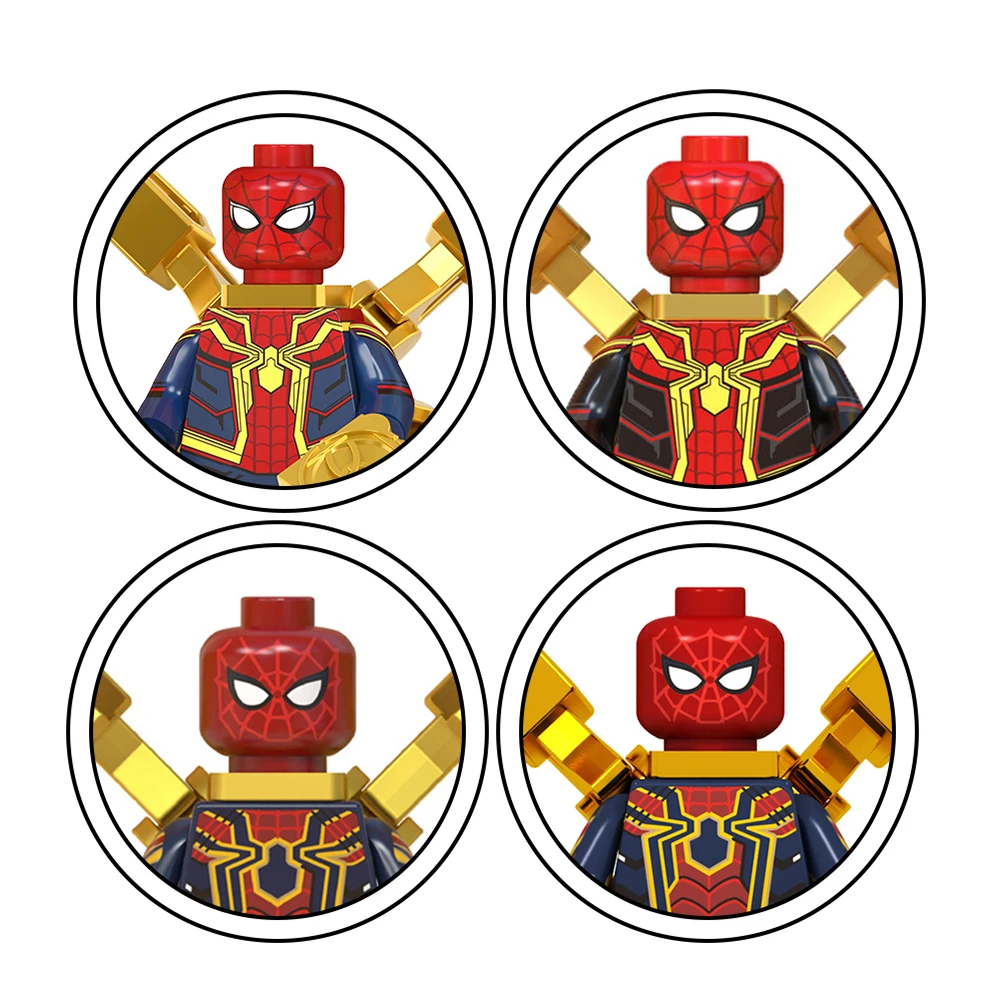 WM864 Mar-vel Super Heroes No Way Home Movie Spider Peter Parker Accessories Collection Building Blocks Minifigs Kids Gift Toys
