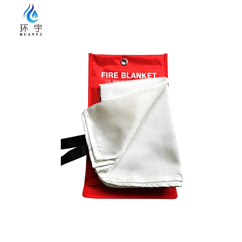 Customized fiberglass fire blanket single and double layer fire retardant ceramic fiber asbestos high silica gel fire blanket
