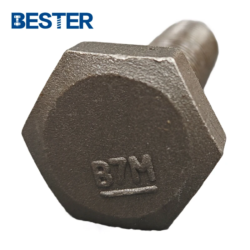 Din933 4140 Astm A193 B7 B7m 42crmo4 оцинкованная сталь никелированная частичная резьба болт с шестигранной головкой