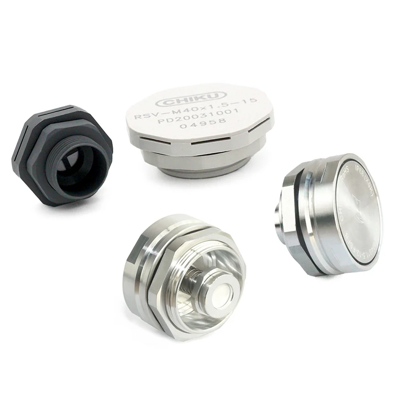 Black/Gray PA66+25% Glassfiber Air Vent Plug Brass Manual Pressure Reducing Structure General IP66/IP68 V0