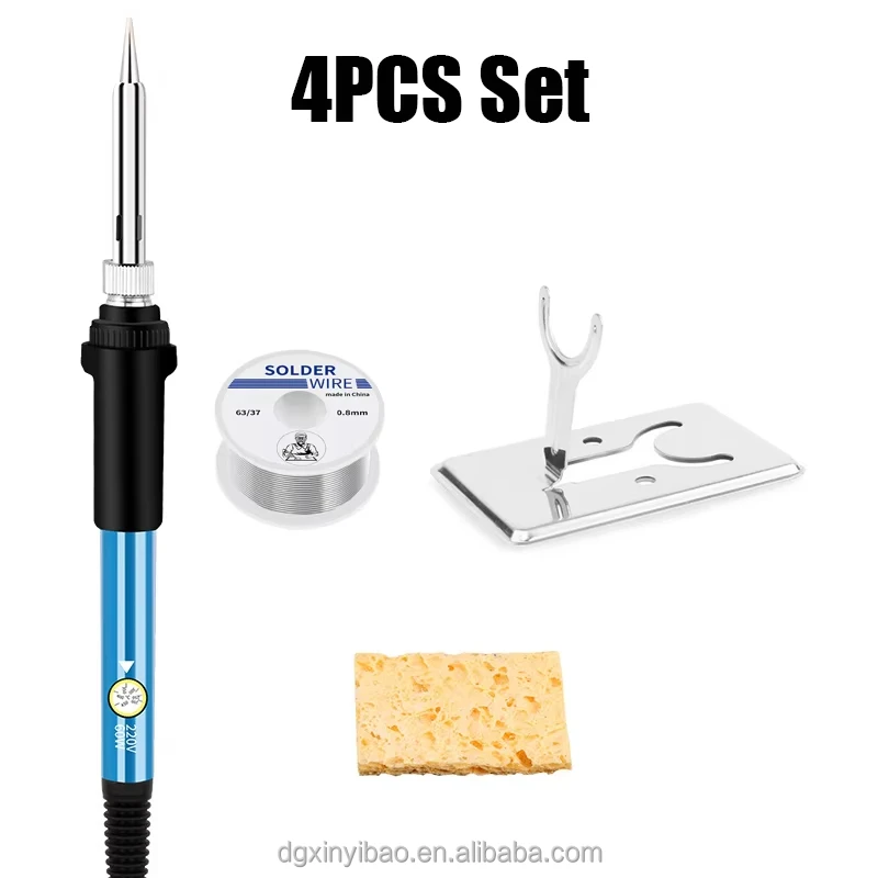 2024 New product adjustable temperature soldering iron set 60W mobile phone repair accessories welding soldering supplies