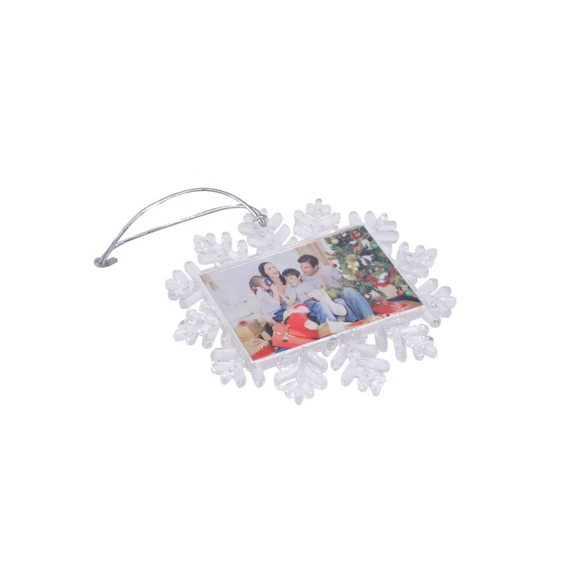Sublimation Christmas Blanks Snowflake Christmas Tree Decoration Ornaments