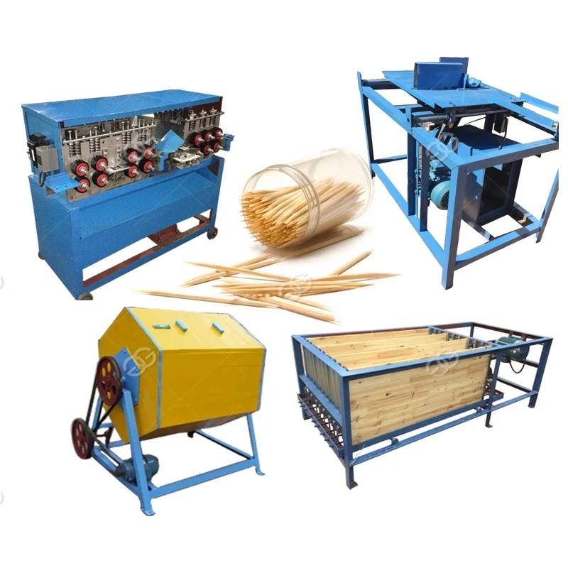 Wooden toothpick making machine / Bamboo toothpick production line / Toothpick making line
