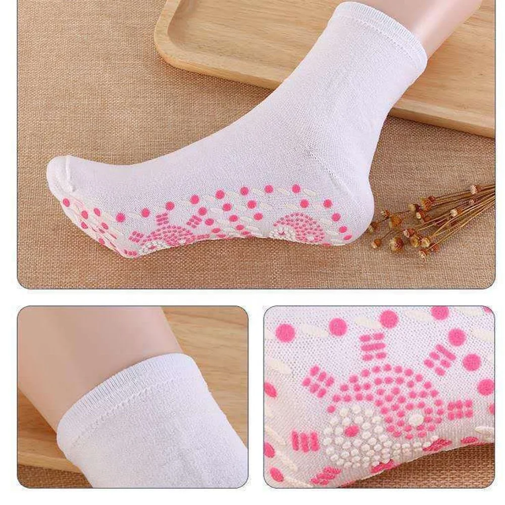 Factory Wormwood Self Heating Heated Socks Help Warm Cold Feet Comfort Health Socks Magnetic