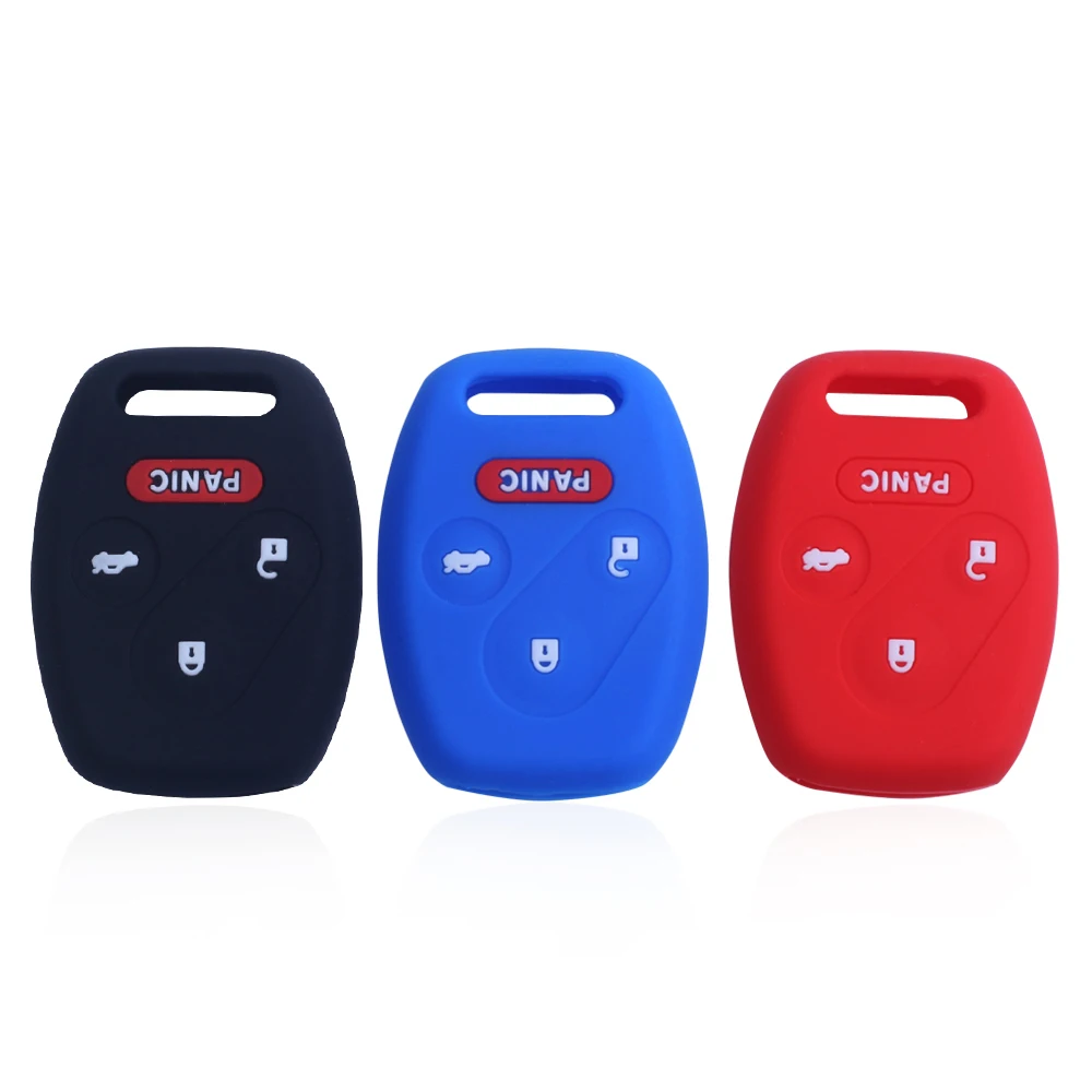 4 Button 3+1 Panic For Honda Accord CR-V Civic Insight Ridgeline Pilot 2008 2009 Shell Dropshipping Silicone Smart Car Key Cover