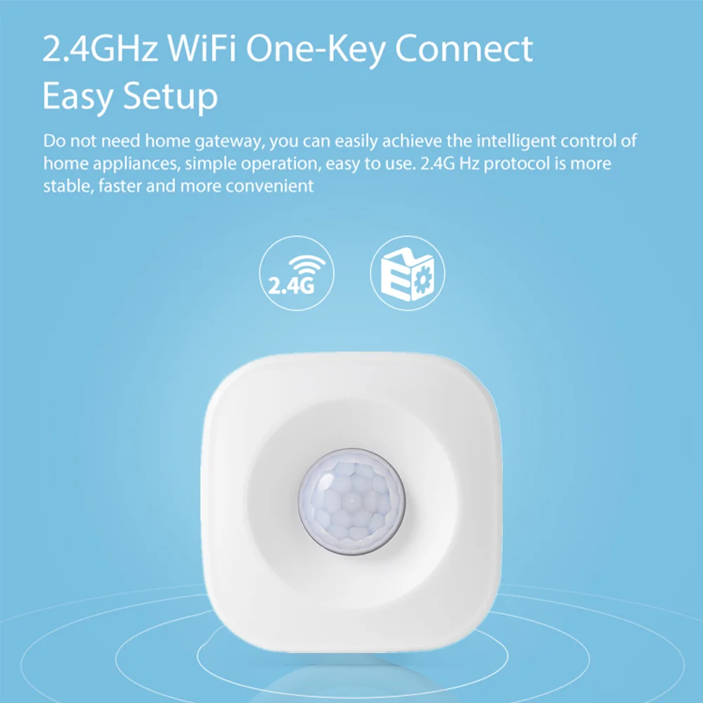Tuya Motion PIR Sensor Detector Movement WIFI Sensor Smart Life APP Wireless Home Security