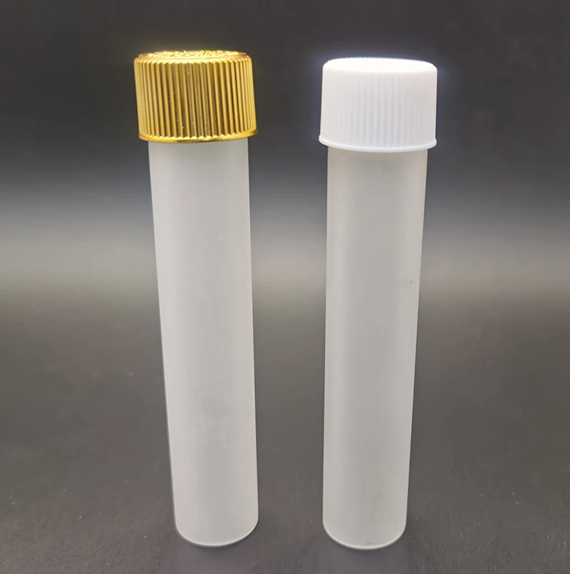 
Label Printing Child Resistant Screw Cap Preroll Tube Clear Frosted Wholesale Cone Cigarettes Pre Rolled Tubes 