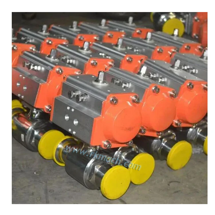 19mm food grade pneumatic actuator tri clamp ball valve stainless steel ss304 ball valve