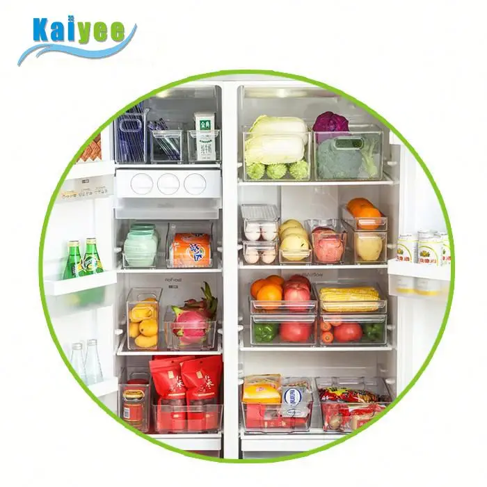 Plastic fridge organizer set from china factory price refrigerator organizer
