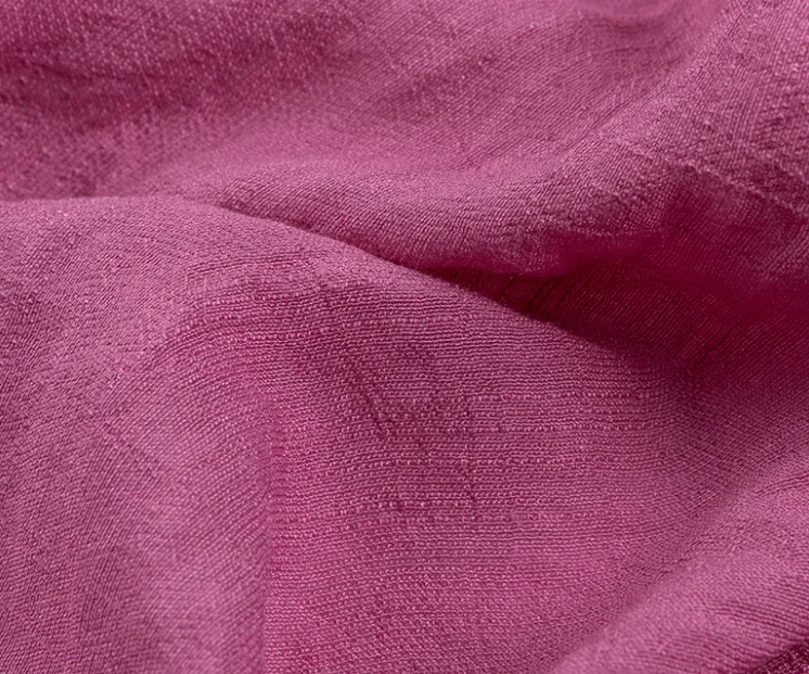 Best manufacturer polyester rayon tencel blend woven  dyed fabric TR crepe slub silk solid fabric