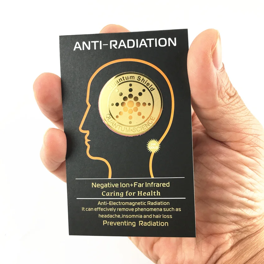 Kanmery customized EMF protection 5G blocker Anti Radiation Mobile Sticker negative ions scalar quantum energy shield