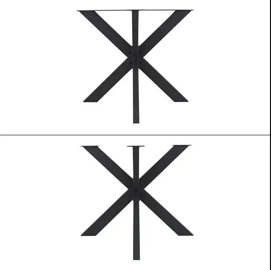 Table Legs Industrial Cast Iron Steel Frame X Shape Desk Office Bench Dinning Coffee Dining Furniture Metal Table Legs For Table