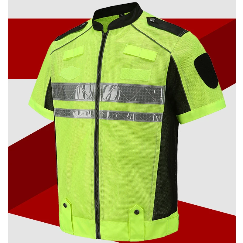 Summer New Design Short Sleeves Jackets For Men Hi Vis Workwear Uniform Reflective Safety Clothing