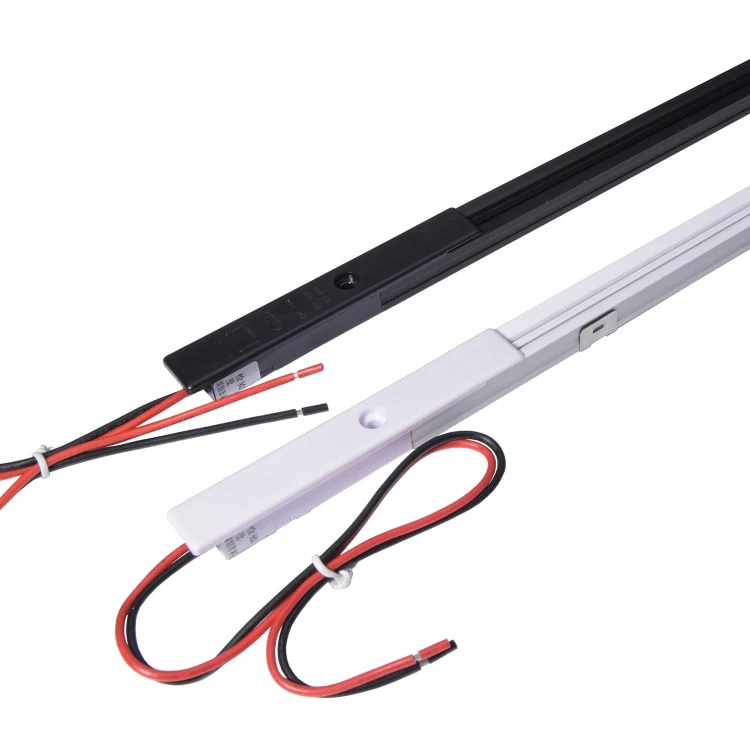  12v24v 2-проводной dc led мини алюминиевый профиль трека система линейный источник направляющей для полки супермаркета трек с входной