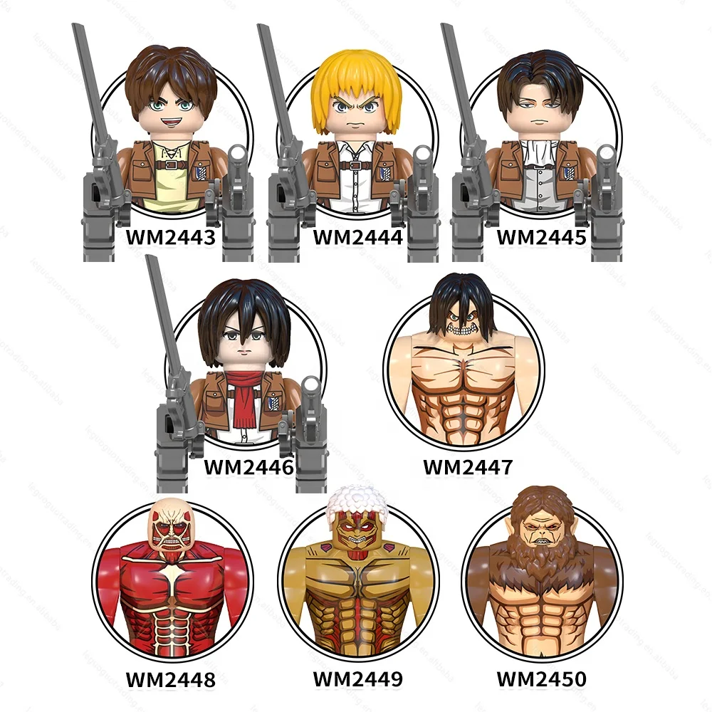 AOT Mini custom action Anime figures figurine building block sets Bricks toy figure Kids animation derivatives figurine