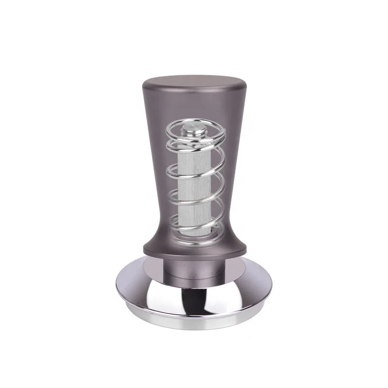 51/53/58mm Calibrated Espresso Hammer Stainless Steel Coffee Distributor Tamper with Spring