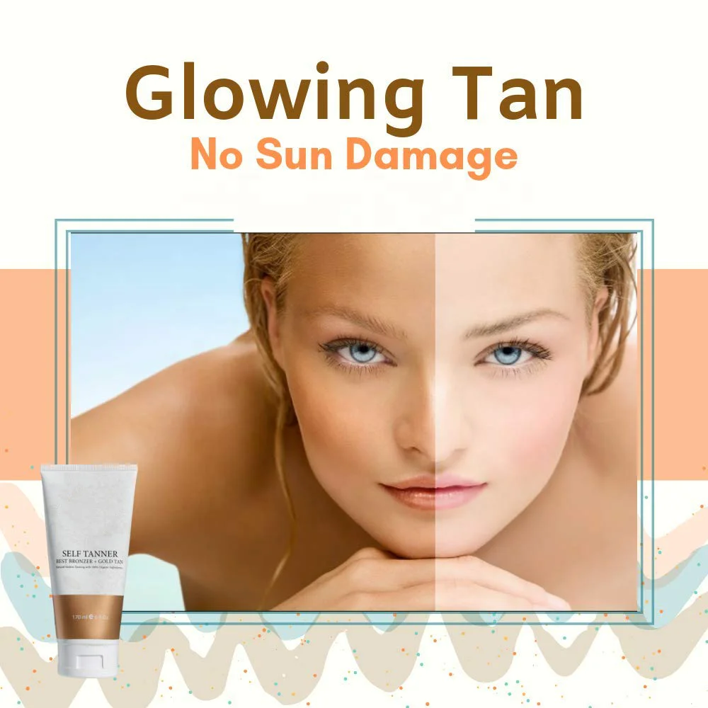 Private Label Sunless Self Tanning Lotion for Body and Face