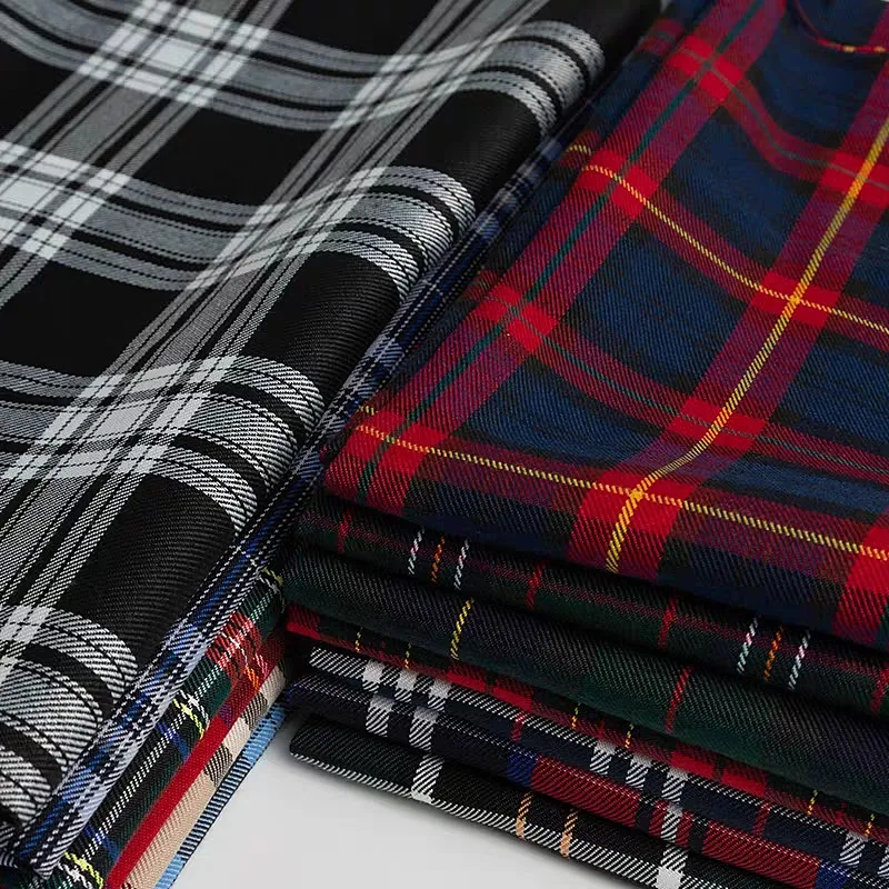 Newest Design 100% Cotton Madras Plaid Canvas Fabric For Decoration